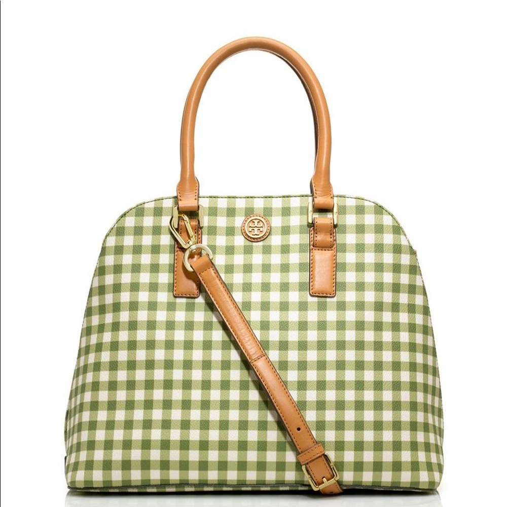 Tory Burch Gingham Kerrington Tote Bag